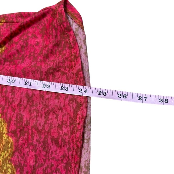 Sundance long sleeve color block T shirt size small semi sheer bohemian fall - Picture 5 of 6